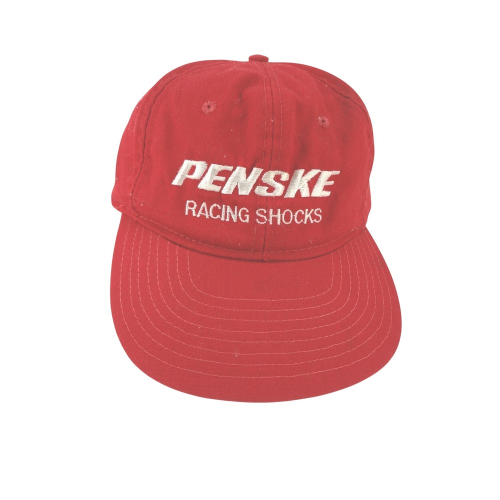 Penske Racing Shocks Vintage Snapback Hat Red Embroidered Adjustable Racing‎ Cap